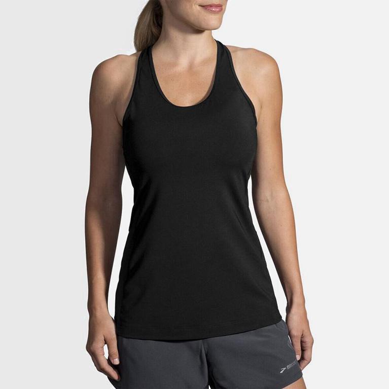 Brooks Women's Pick-Up Running Tank Top Singapore - Grey (25876-KXGZ)